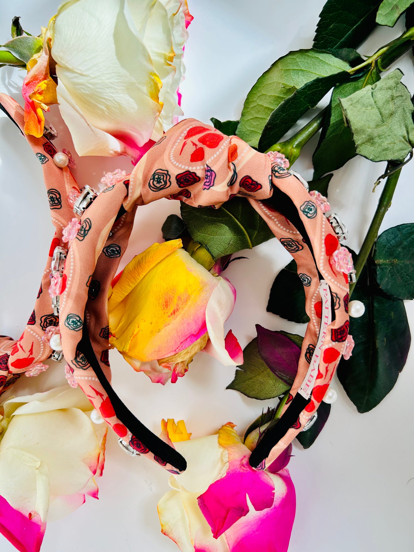 Bloom Floral Heart Valentine Headband by Pattern Babe_Limited stock collectors edition