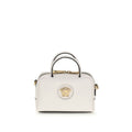 Versace White Calf Leather Bos Taurus Handbag