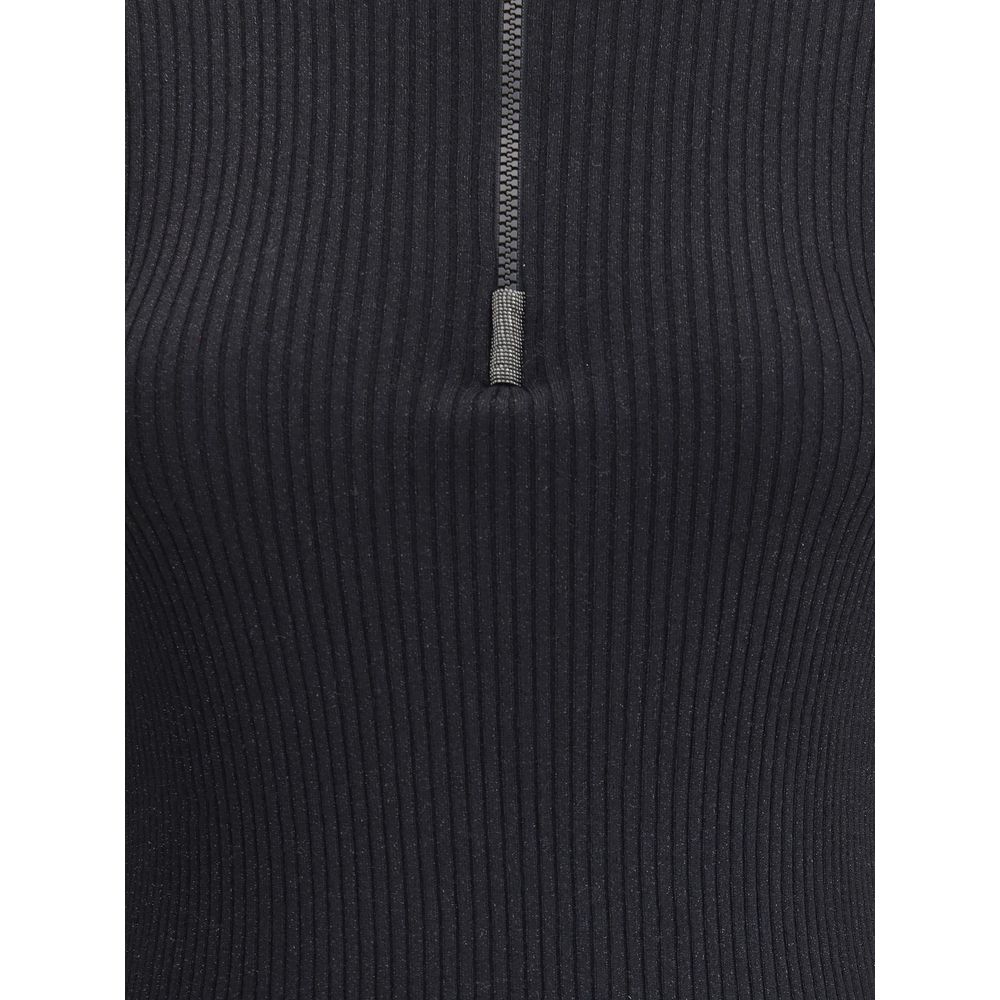 Brunello Cucinelli Black Cashmere Sweatshirt