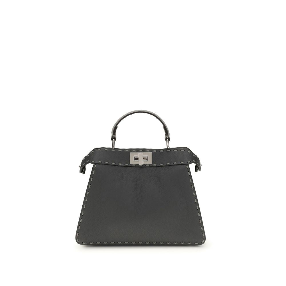 Fendi Gray Leather Handbag