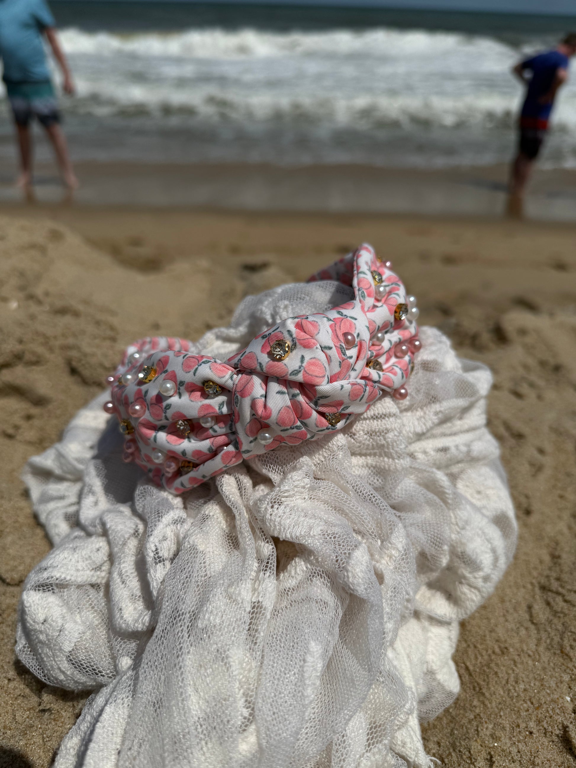 Juicy Peach Headband from Pattern Babe by Salty Bloom