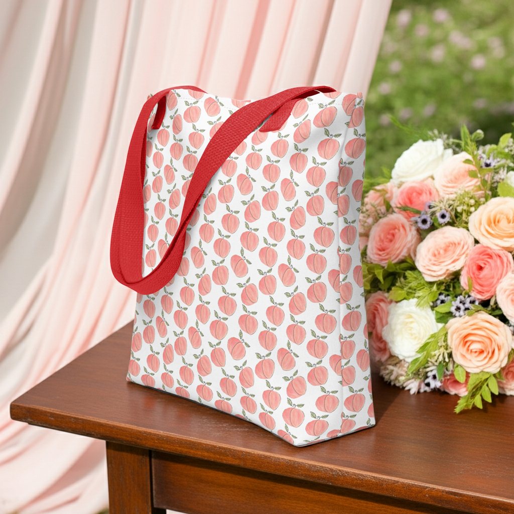 Juicy Peach Tote bag from Pattern Babe by Salty Bloom
